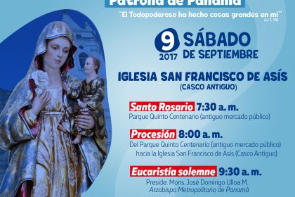 Festividad de la Patrona de Panamá será celebrada con ordenaciones sacerdotales