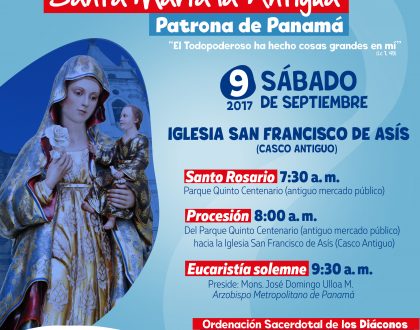 Festividad de la Patrona de Panamá será celebrada con ordenaciones sacerdotales