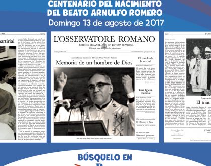 [Edición Especial] L'Osservatore Romano - Beato Arnulfo Romero