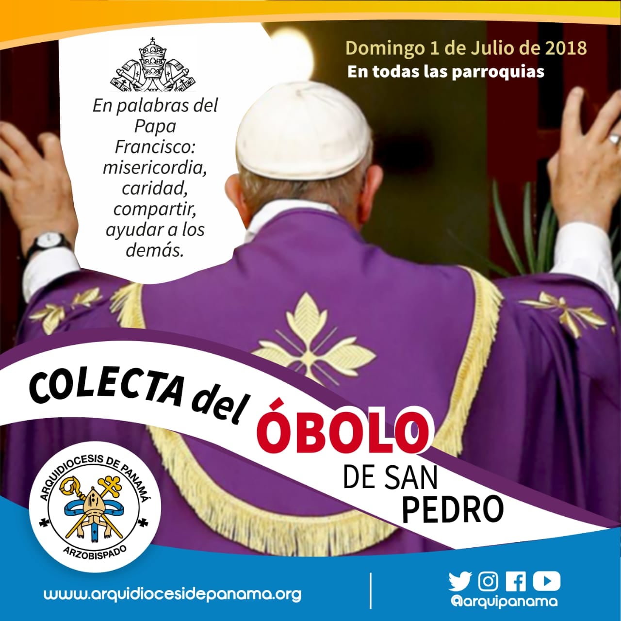 Obras del Papa son sostenidas por  los fieles católicos con el “Óbolo de San Pedro”