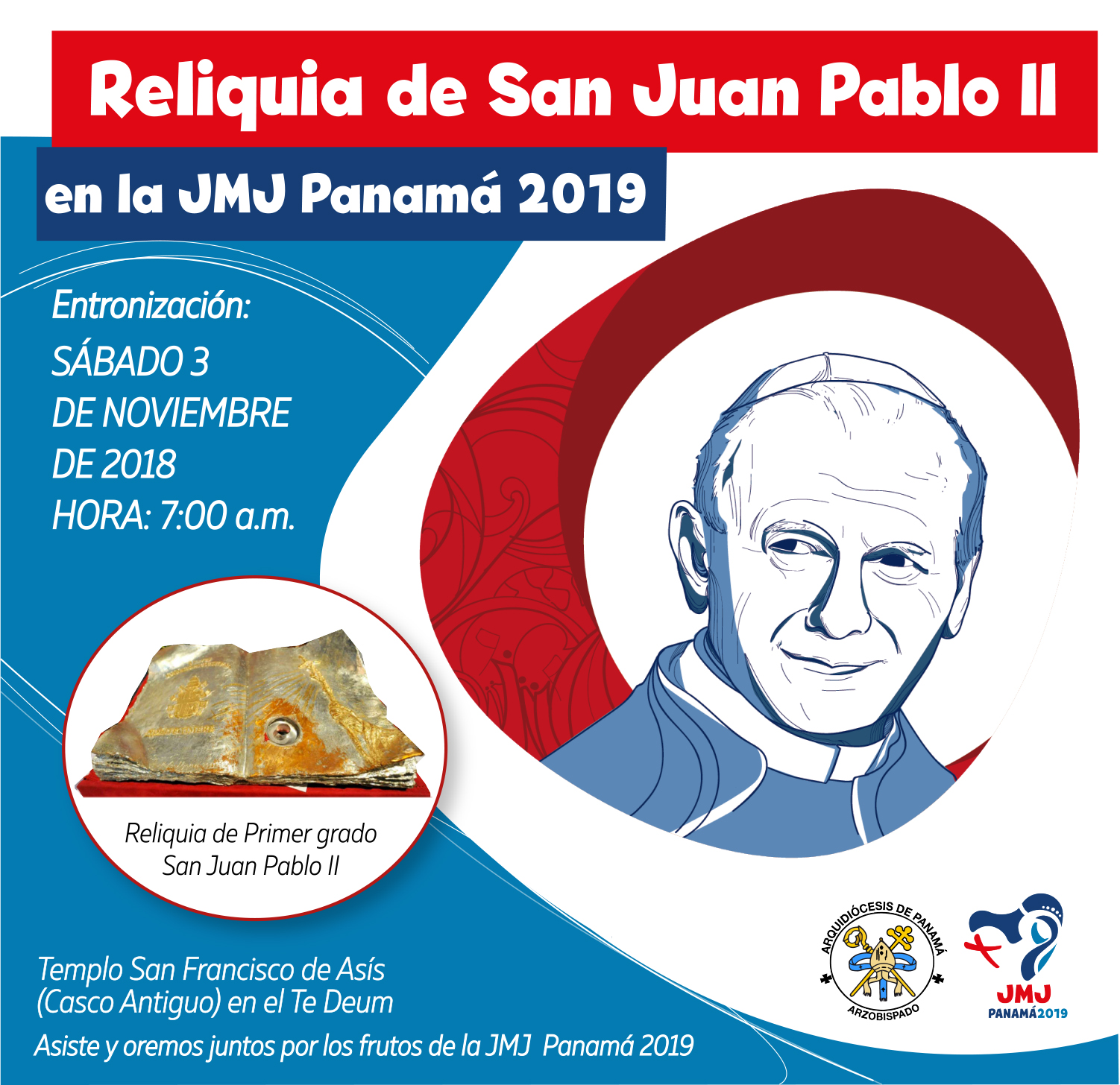 Entronización de la Reliquia de Primer Grado  San Juan Pablo II