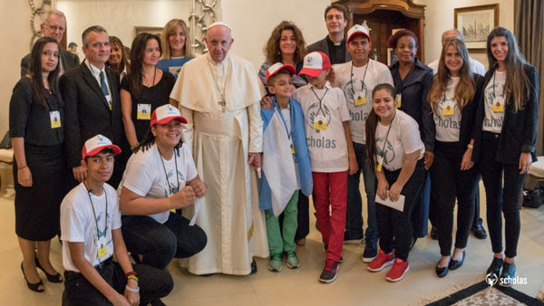 Papa Francisco encuentra Scholas Occurrentes durante la JMJ