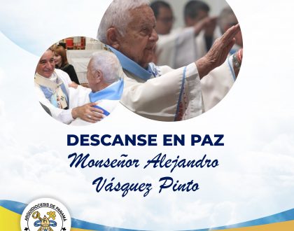 Monseñor Alejandro Vásquez Pinto parte al encuentro del Padre Eterno