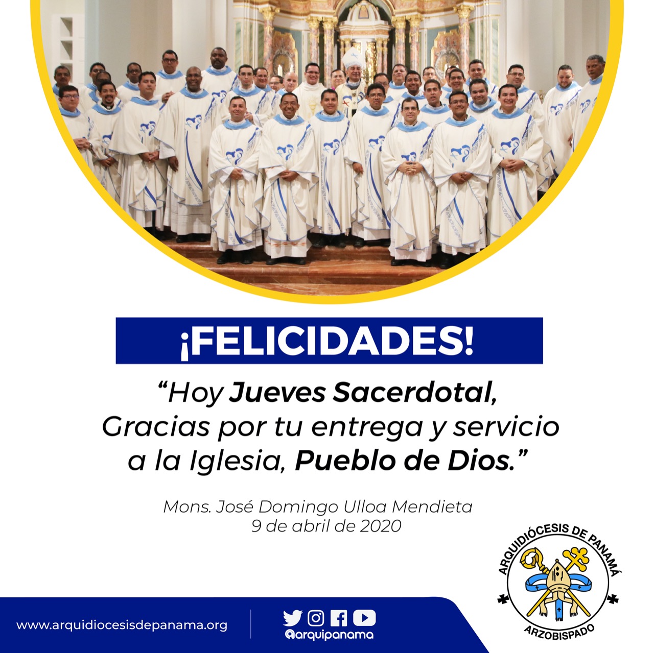 Carta a los Sacerdotes - ¡Gracias por la entrega y la respuesta a la llamada¡