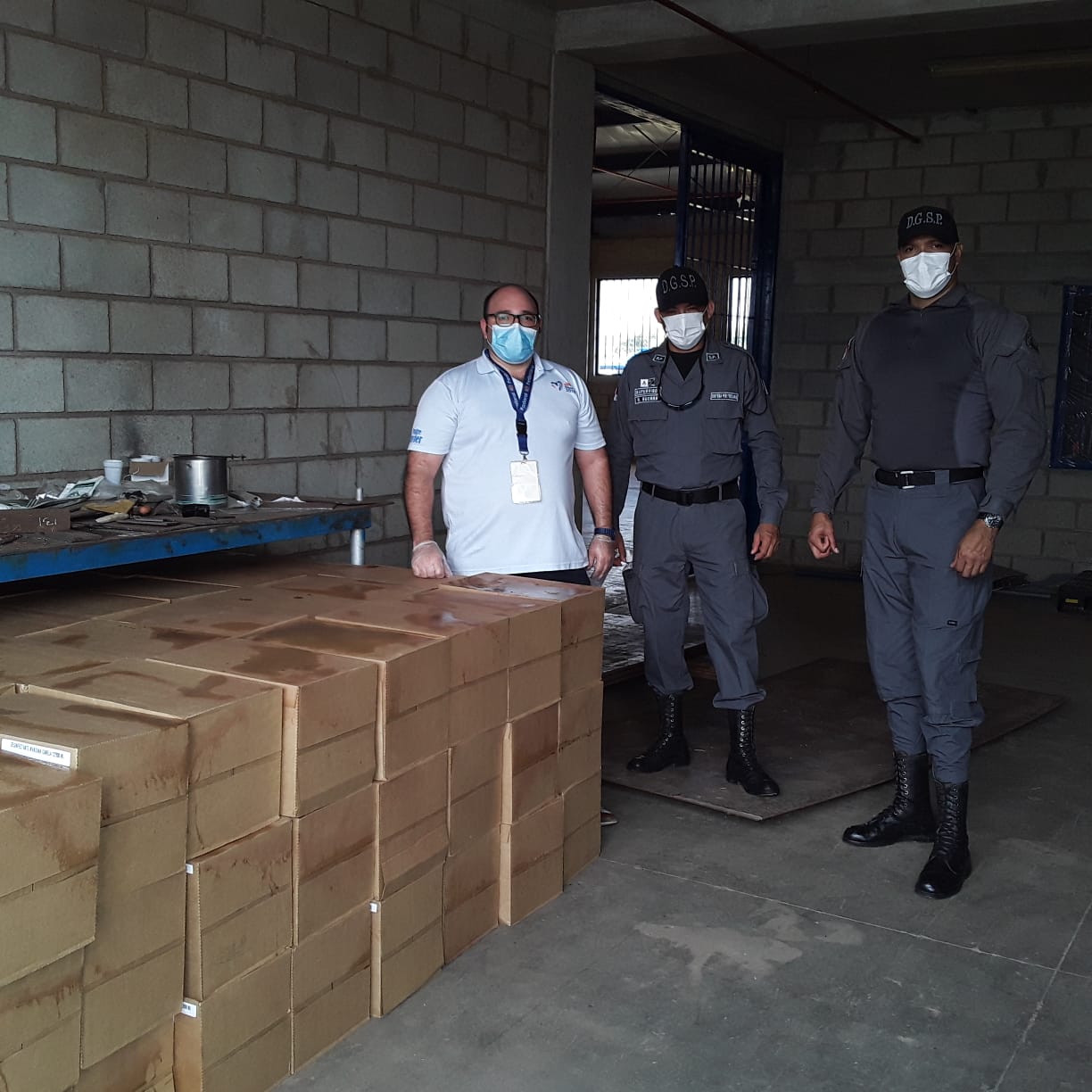 Pastoral Penitenciara dona 25 mil jabones de barra y 150 cajas de desinfectantes y otros artículos a cárceles