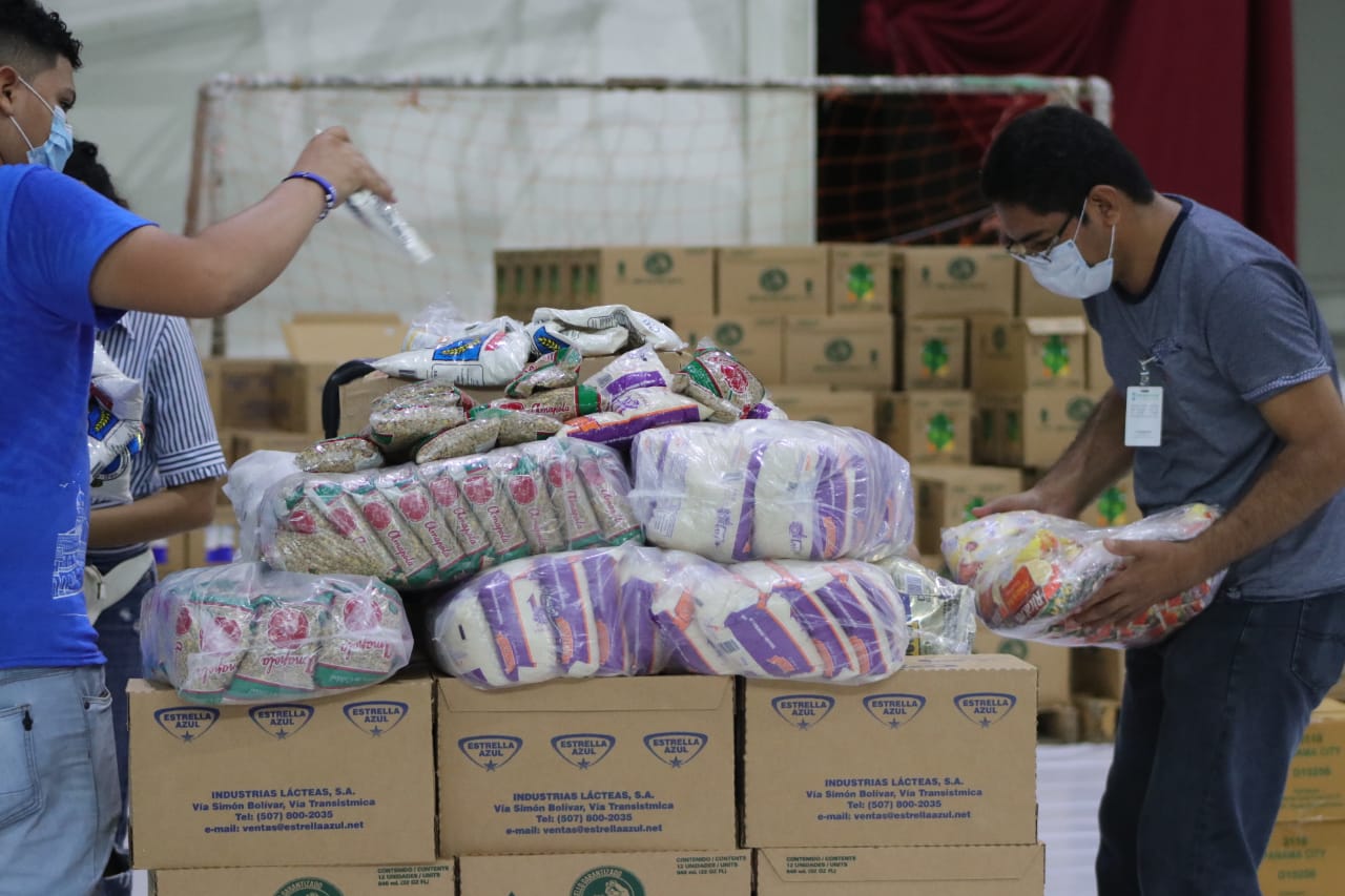 Pastoral Social Caritas recibe mil 57 bolsas de comida del Banco de Alimentos