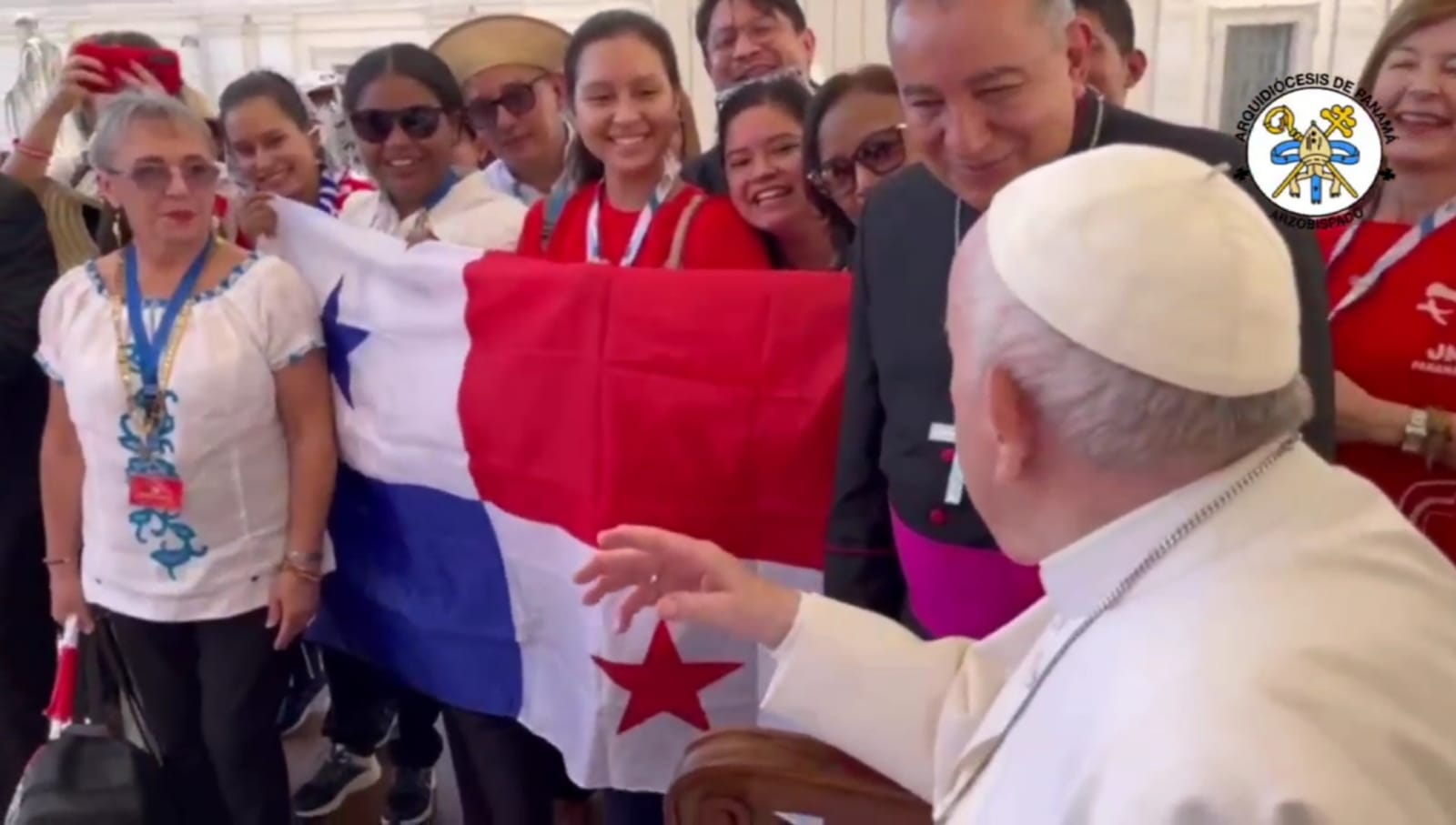 Delegación de peregrinos panameños   participo de la audiencia General Papa Francisco