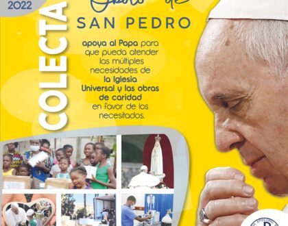 Apoya la tradicional colecta del Óbolo de San Pedro, domingo 3 de julio