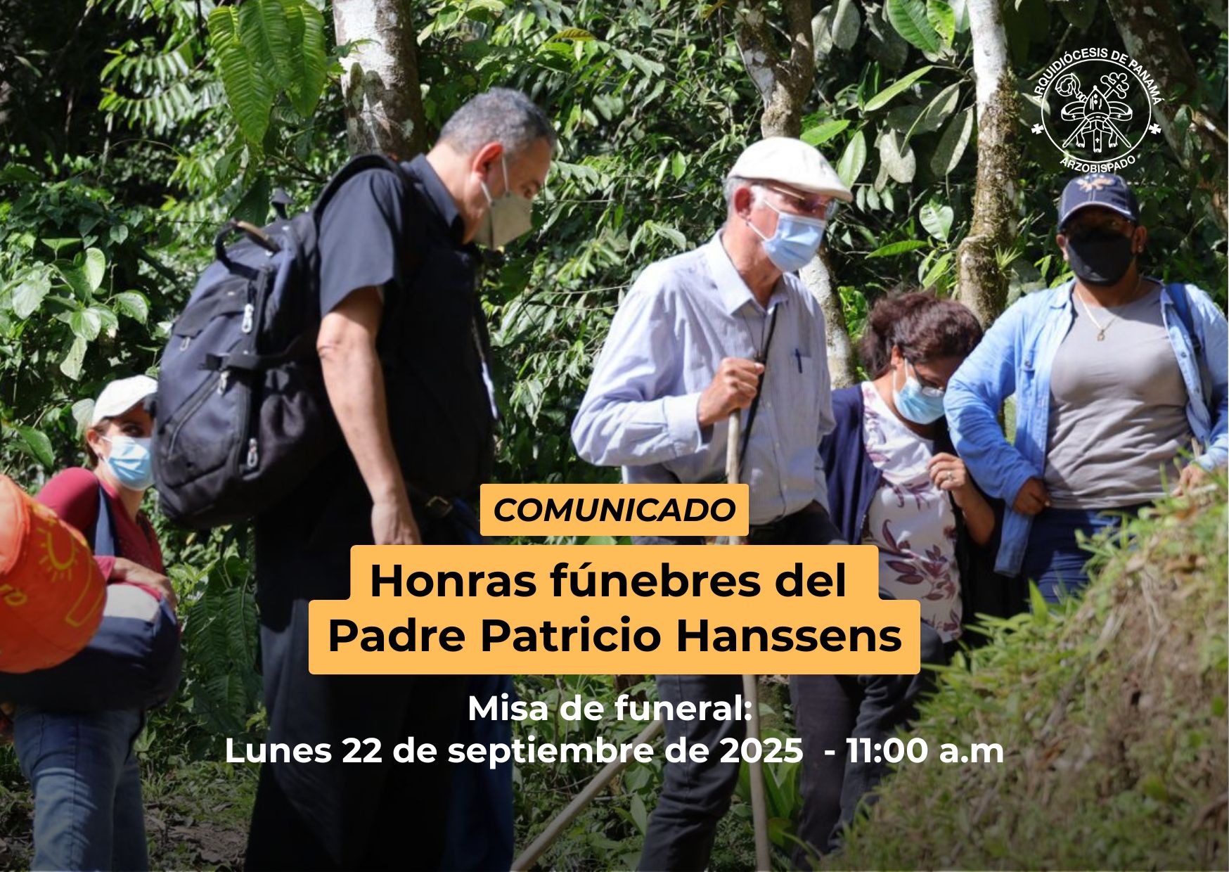 Comunicado | Honras fúnebres del Padre Patricio Hanssens