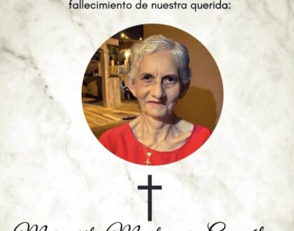 NOTA DE DUELO | Oración por Doña Margarita,  madre del Padre Ángel Acuña
