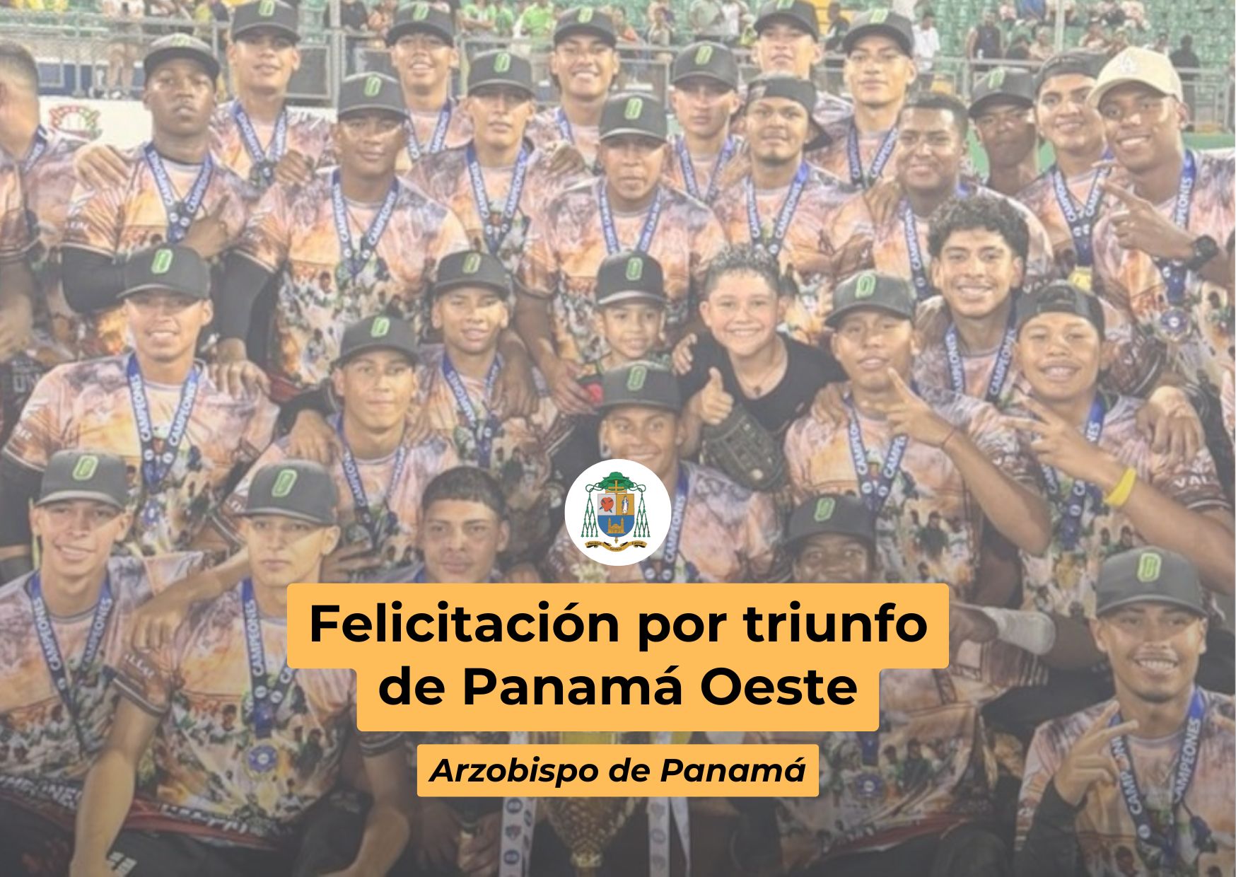 Felicitación de Mons Ulloa, por triunfo de Panamá Oeste