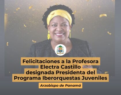 Felicitaciones a la Profesora Electra Castillo designada Presidenta del Programa Iberorquestas Juveniles