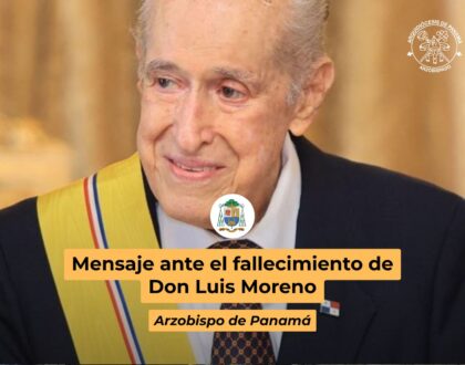 Mensaje ante el fallecimiento de Don Luis Moreno