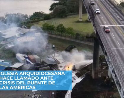 Iglesia Arquidiocesana hace llamado ante crisis del Puente de las Américas