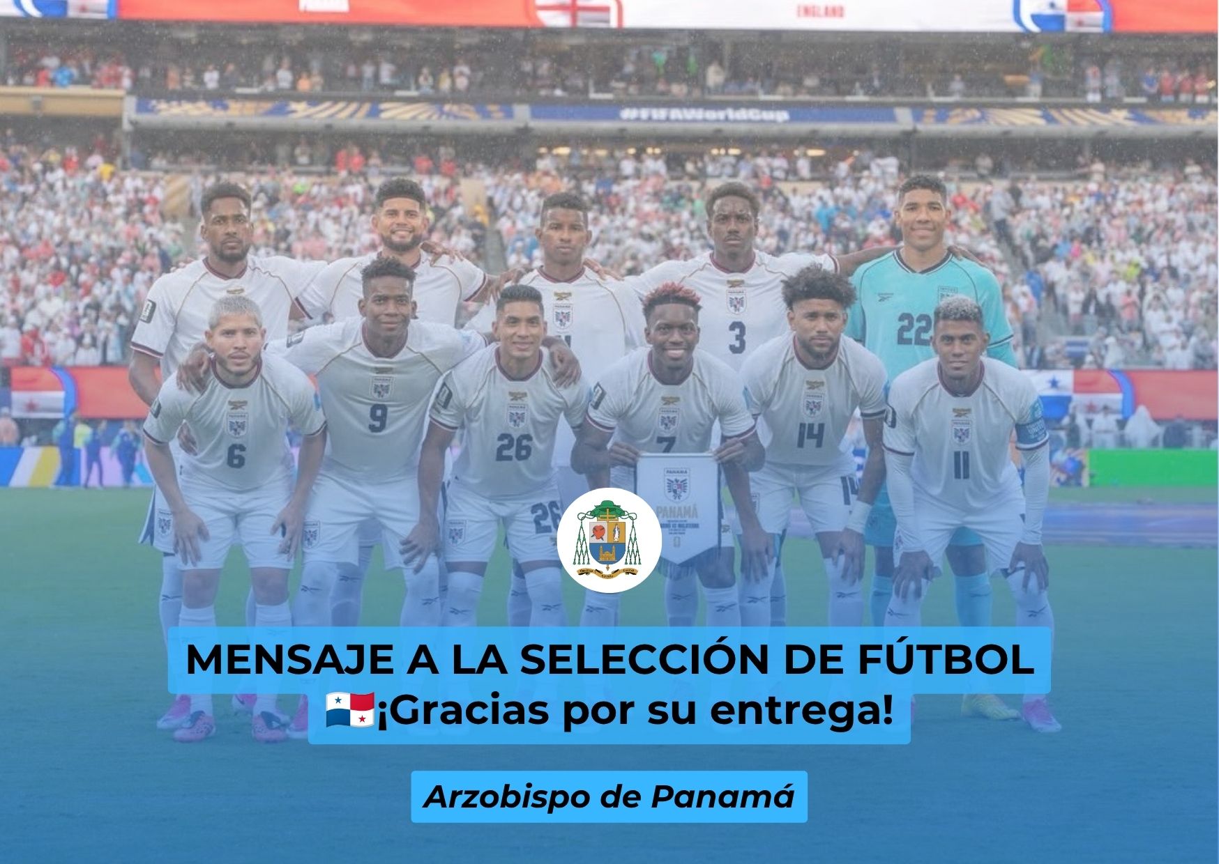 Gracias por su entrega! Mensaje a la selección de fútbol