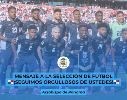 MENSAJE A LA SELECCIÓN DE FÚTBOL ¡SEGUIMOS ORGULLOSOS DE USTEDES!